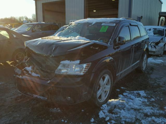 3D4PH5FV8AT217553 - 2010 DODGE JOURNEY SX BLACK photo 2