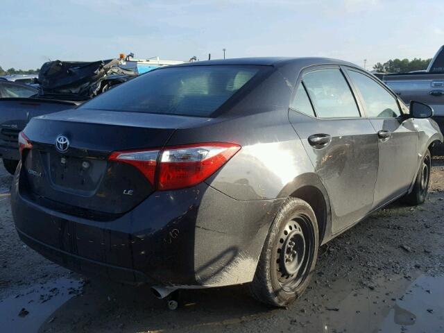 5YFBURHE4EP038507 - 2014 TOYOTA COROLLA L BLACK photo 4