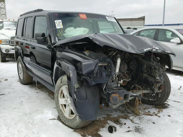 1J8HG48K68C111814 - 2008 JEEP COMMANDER BLACK photo 1