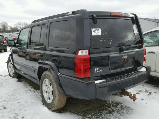 1J8HG48K68C111814 - 2008 JEEP COMMANDER BLACK photo 3