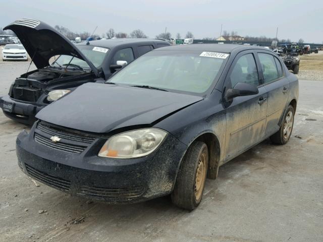 1G1AL58F987217477 - 2008 CHEVROLET COBALT LT BLACK photo 2