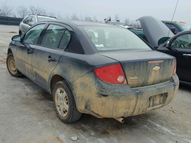 1G1AL58F987217477 - 2008 CHEVROLET COBALT LT BLACK photo 3