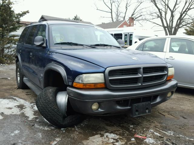 1B4HS38N72F110216 - 2002 DODGE DURANGO SP BLUE photo 1