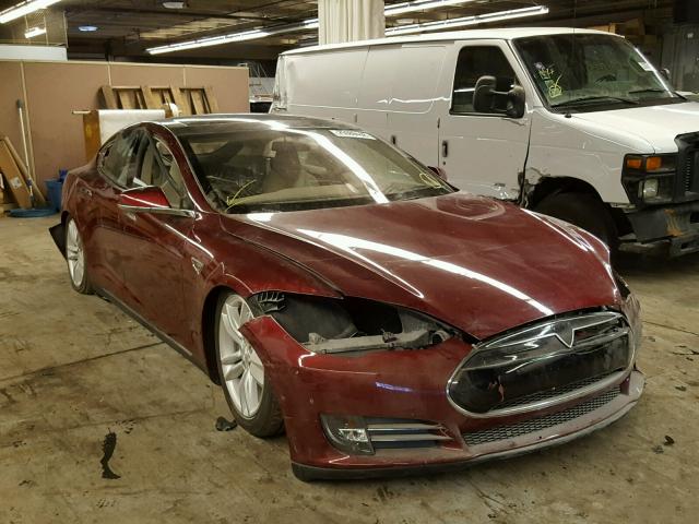 5YJSA1DN1CFS00019 - 2012 TESLA MODEL S RED photo 1
