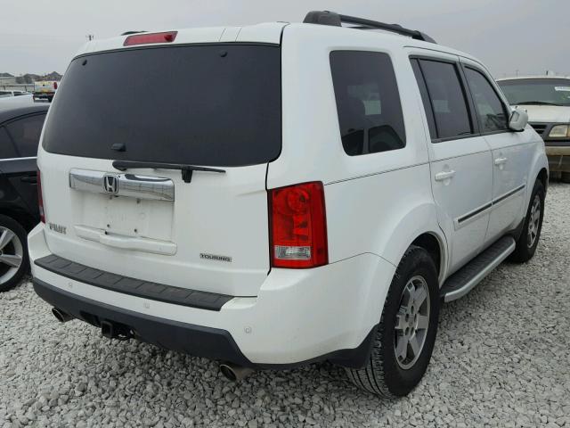 5FNYF3H96AB002327 - 2010 HONDA PILOT TOUR WHITE photo 4