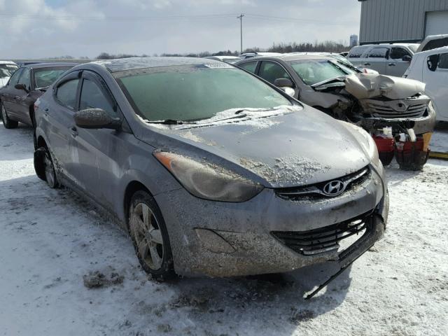 KMHDH4AE3DU582147 - 2013 HYUNDAI ELANTRA GL GRAY photo 1