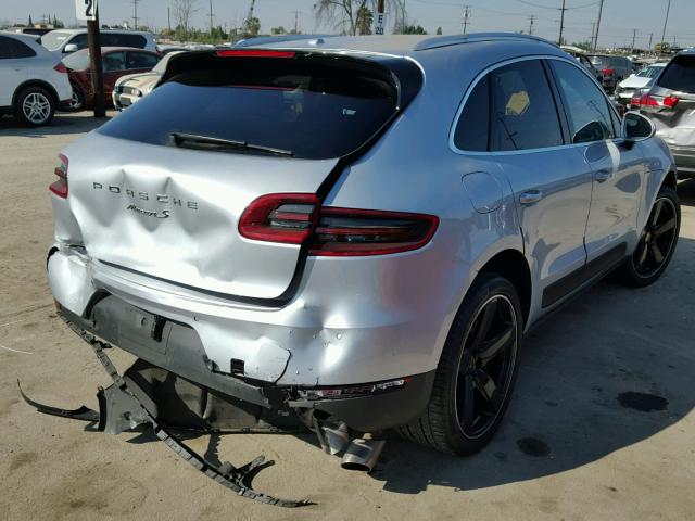 WP1AB2A5XFLB69355 - 2015 PORSCHE MACAN S SILVER photo 4