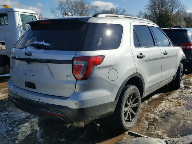 1FM5K8AR6HGA71410 - 2017 FORD EXPLORER P SILVER photo 4