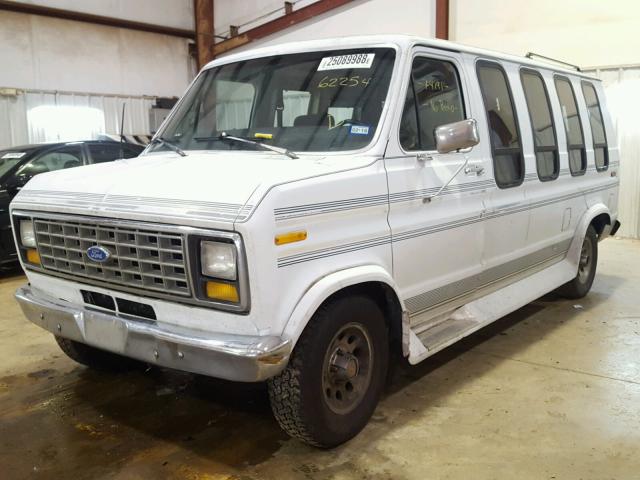 1FDEE14N1MHA62254 - 1991 FORD ECONOLINE WHITE photo 2