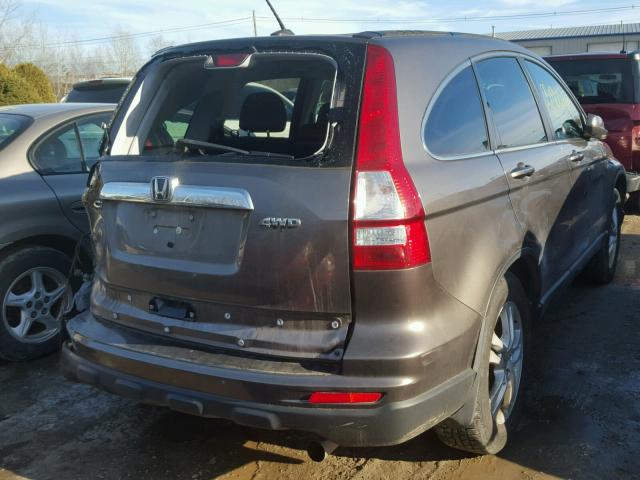 5J6RE4H73AL018925 - 2010 HONDA CR-V EXL GRAY photo 4