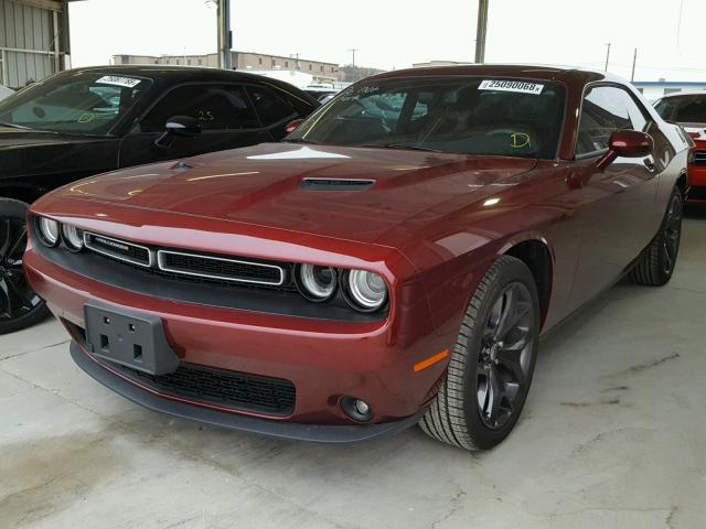 2C3CDZAG0HH617377 - 2017 DODGE CHALLENGER MAROON photo 2