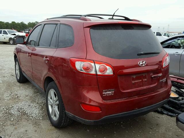 5XYZK4AG9BG040109 - 2011 HYUNDAI SANTA FE L RED photo 3