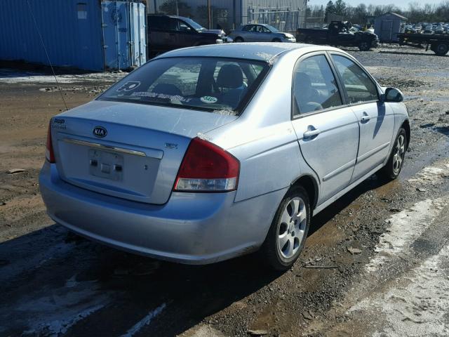 KNAFE122375472770 - 2007 KIA SPECTRA EX BLUE photo 4