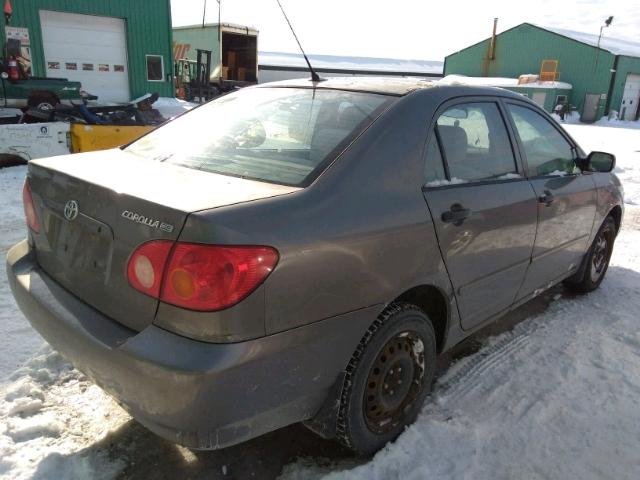 2T1BR32E54C836343 - 2004 TOYOTA COROLLA CE GRAY photo 4