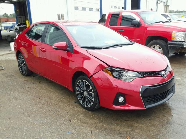 2T1BURHE2EC032608 - 2014 TOYOTA COROLLA L RED photo 1