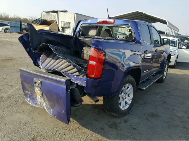 1GCGSBE38F1233084 - 2015 CHEVROLET COLORADO L BLUE photo 4