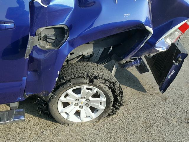 1GCGSBE38F1233084 - 2015 CHEVROLET COLORADO L BLUE photo 9