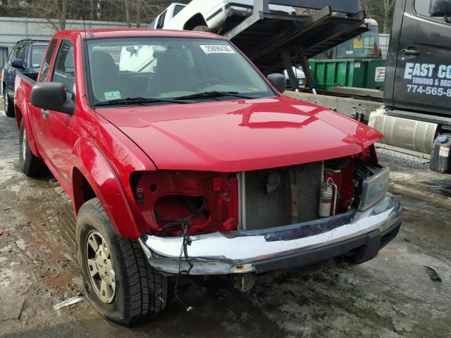 1GTDT196758195366 - 2005 GMC CANYON RED photo 1