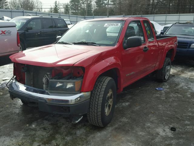 1GTDT196758195366 - 2005 GMC CANYON RED photo 2