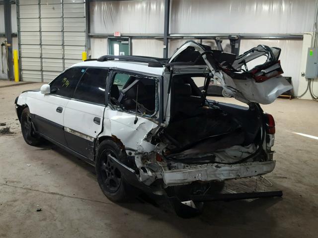 4S3BK655XS7356380 - 1995 SUBARU LEGACY LS WHITE photo 3