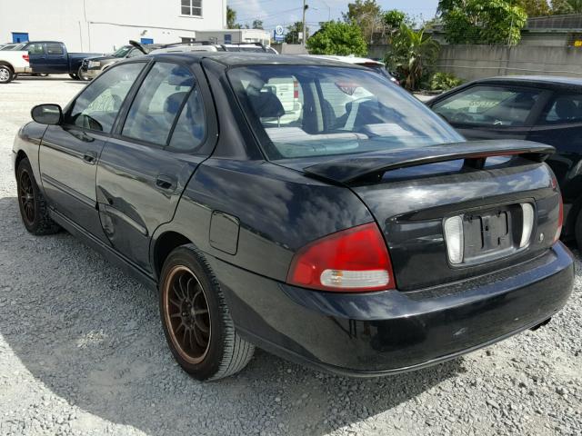 3N1BB51A11L003987 - 2001 NISSAN SENTRA SE BLACK photo 3