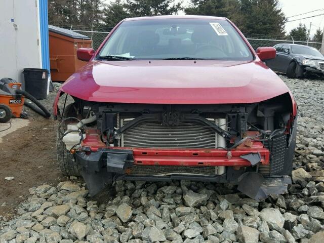 3FAHP0HA1BR248701 - 2011 FORD FUSION SE RED photo 9