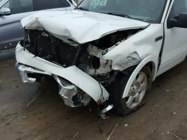 1FTPW12527KC65433 - 2007 FORD F150 SUPER WHITE photo 9