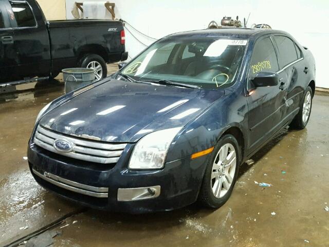 3FAHP08109R122937 - 2009 FORD FUSION SEL BLUE photo 2