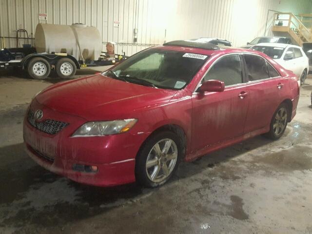 4T1BK46K57U004398 - 2007 TOYOTA CAMRY NEW RED photo 2