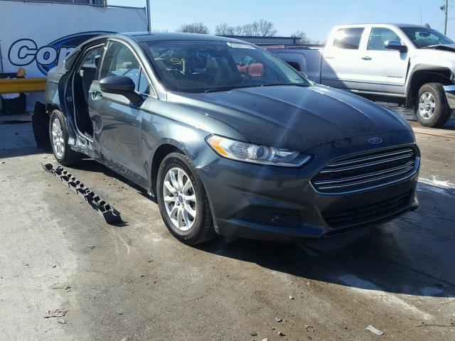 3FA6P0G75GR169875 - 2016 FORD FUSION S GREEN photo 1