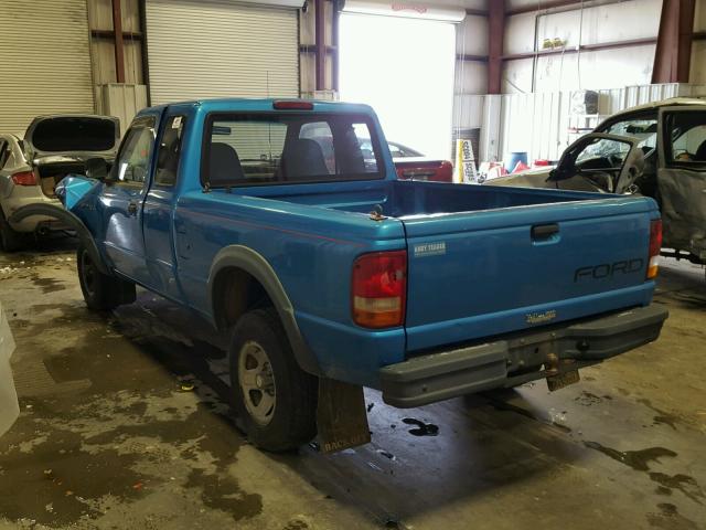 1FTCR15U8RPB28558 - 1994 FORD RANGER SUP BLUE photo 3