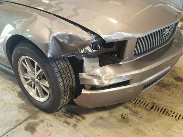 1ZVFT80N255249743 - 2005 FORD MUSTANG GRAY photo 9