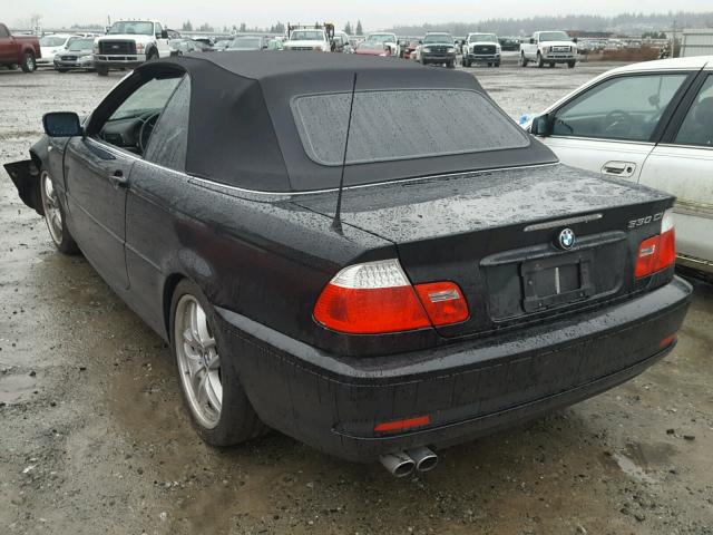 WBABW53436PZ41619 - 2006 BMW 330 CI BLACK photo 3