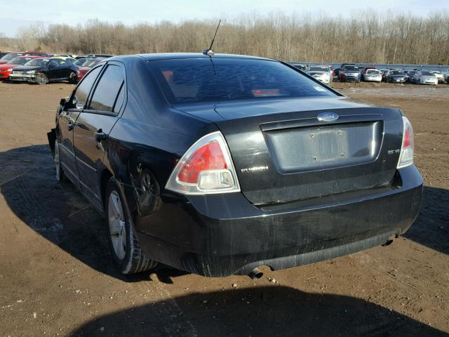 3FAHP07159R155532 - 2009 FORD FUSION SE BLACK photo 3