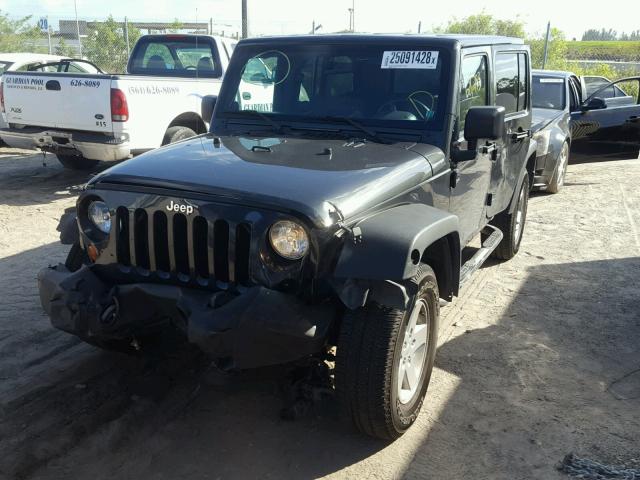 1J4BB3H11AL156852 - 2010 JEEP WRANGLER U CHARCOAL photo 2