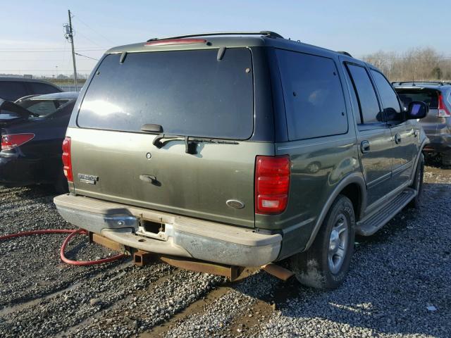 1FMRU17W01LA57869 - 2001 FORD EXPEDITION GREEN photo 4