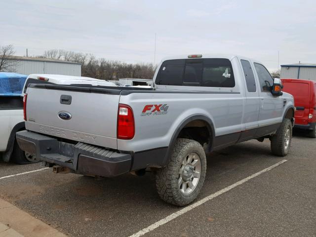 1FTSX31R68EB79159 - 2008 FORD F350 SRW S SILVER photo 4