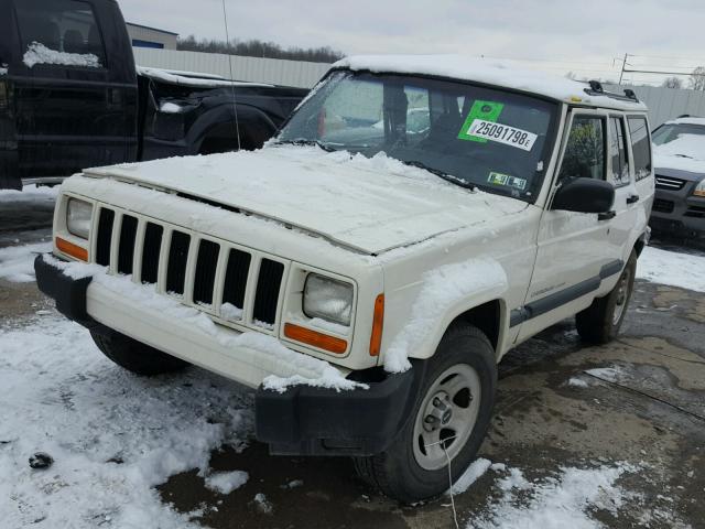 1J4FF48S1YL212285 - 2000 JEEP CHEROKEE S WHITE photo 2