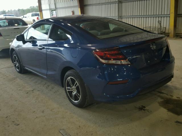 2HGFG3B84EH508812 - 2014 HONDA CIVIC EX BLUE photo 3