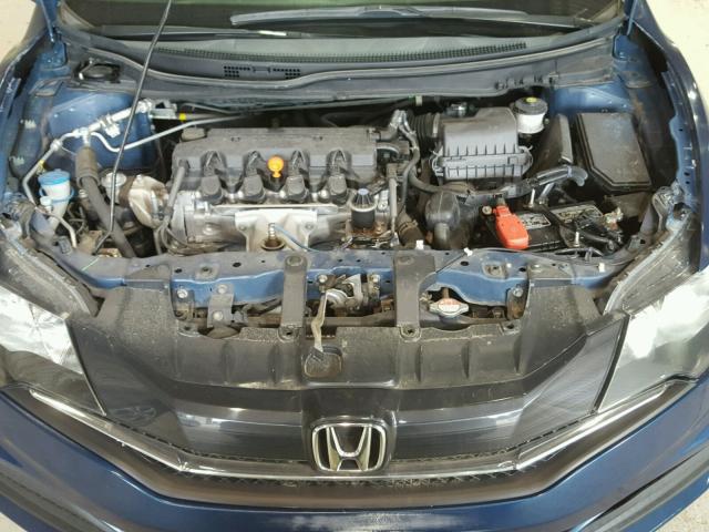 2HGFG3B84EH508812 - 2014 HONDA CIVIC EX ლურჯი ფოტო 7