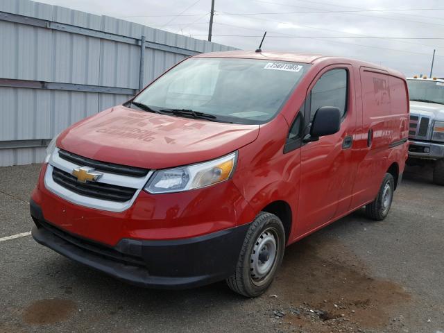 3N63M0YN2FK696330 - 2015 CHEVROLET CITY EXPRE RED photo 2