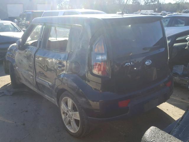 KNDJT2A25B7214094 - 2011 KIA SOUL + BLACK photo 3