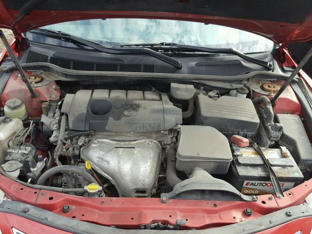4T4BF3EK1BR096558 - 2011 TOYOTA CAMRY BASE RED photo 7