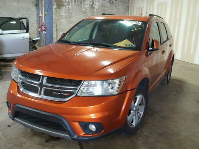 3D4PG1FG3BT562097 - 2011 DODGE JOURNEY MA ORANGE photo 2