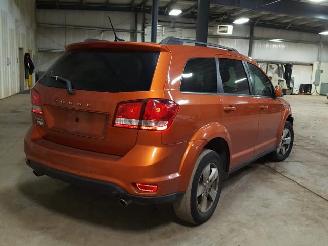 3D4PG1FG3BT562097 - 2011 DODGE JOURNEY MA ORANGE photo 4