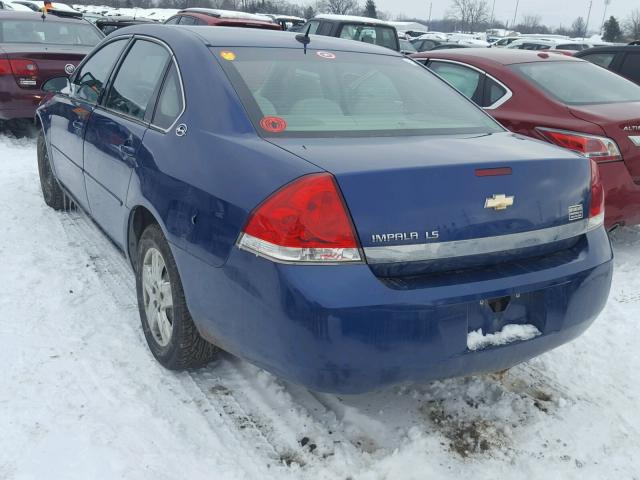 2G1WB58K469208381 - 2006 CHEVROLET IMPALA LS BLUE photo 3