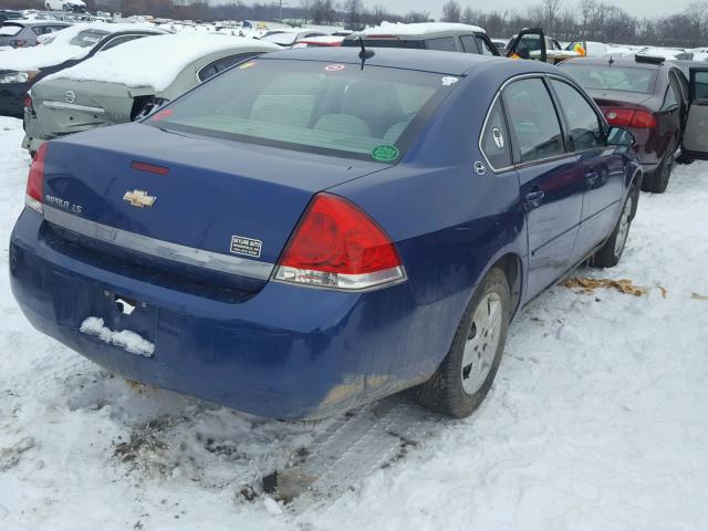 2G1WB58K469208381 - 2006 CHEVROLET IMPALA LS BLUE photo 4