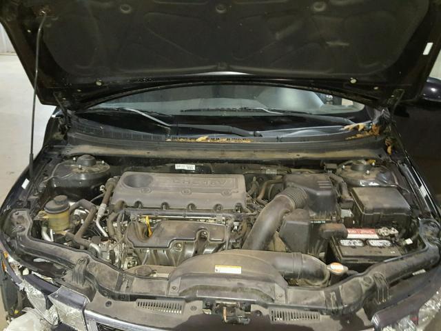 KNAFU5A25B5353770 - 2011 KIA FORTE EX BLACK photo 7