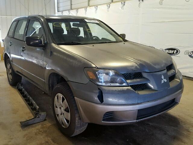 JA4LX31F84U003752 - 2004 MITSUBISHI OUTLANDER GRAY photo 1