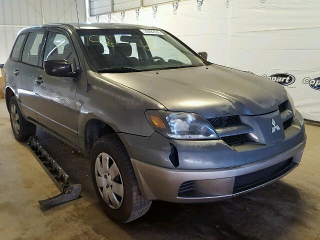 JA4LX31F84U003752 - 2004 MITSUBISHI OUTLANDER GRAY photo 9